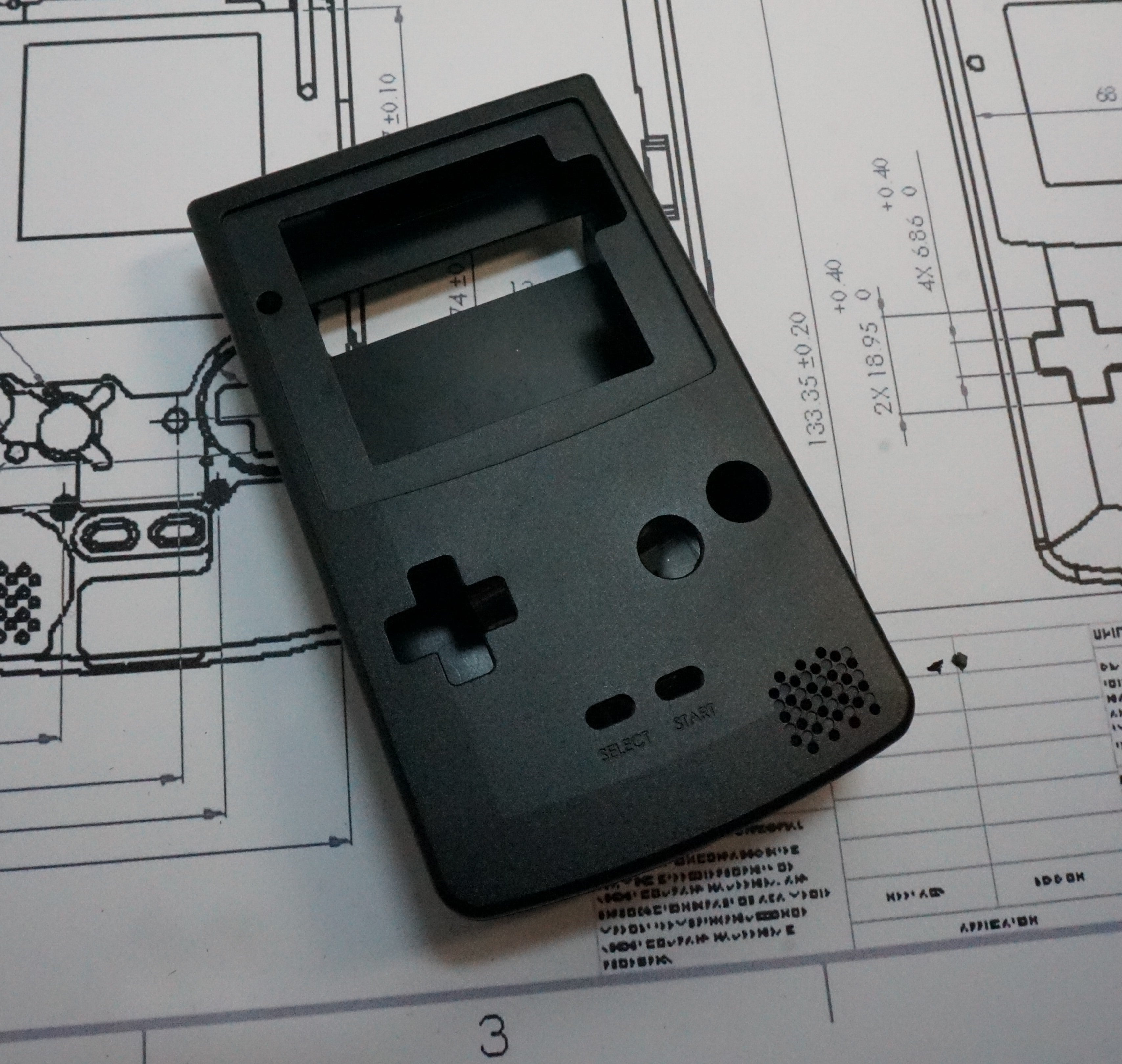 Game Boy Color in an Original Game Boy Shell