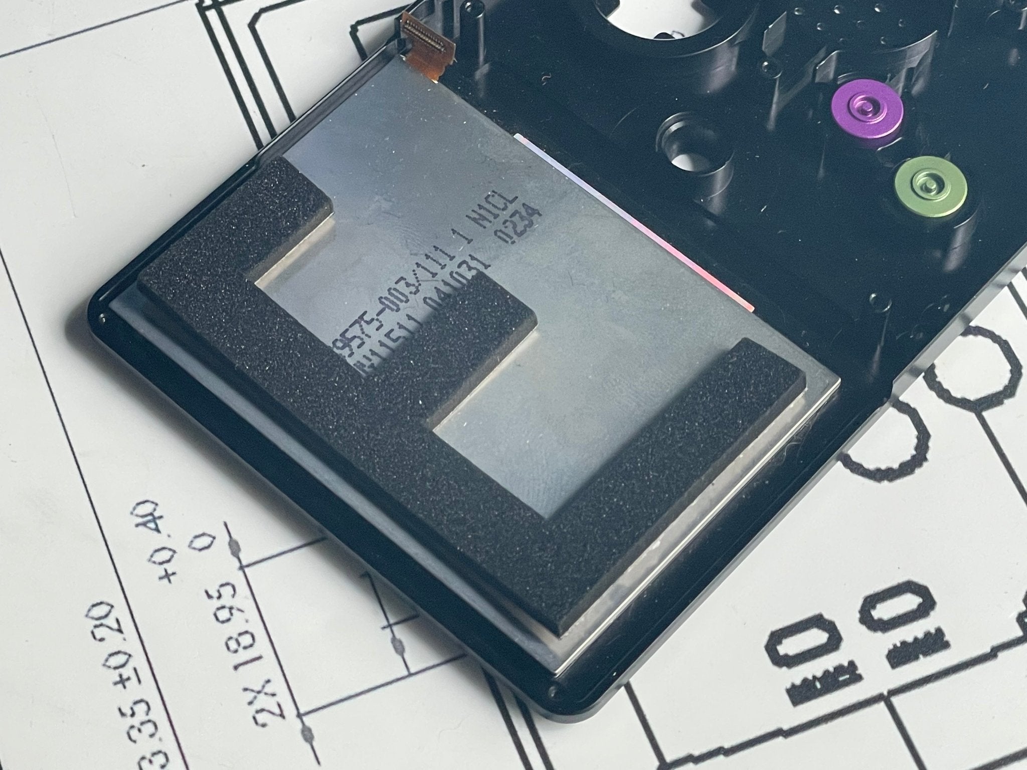 Advance GBA - SP LCD Spacer Foam - Boxy Pixel
