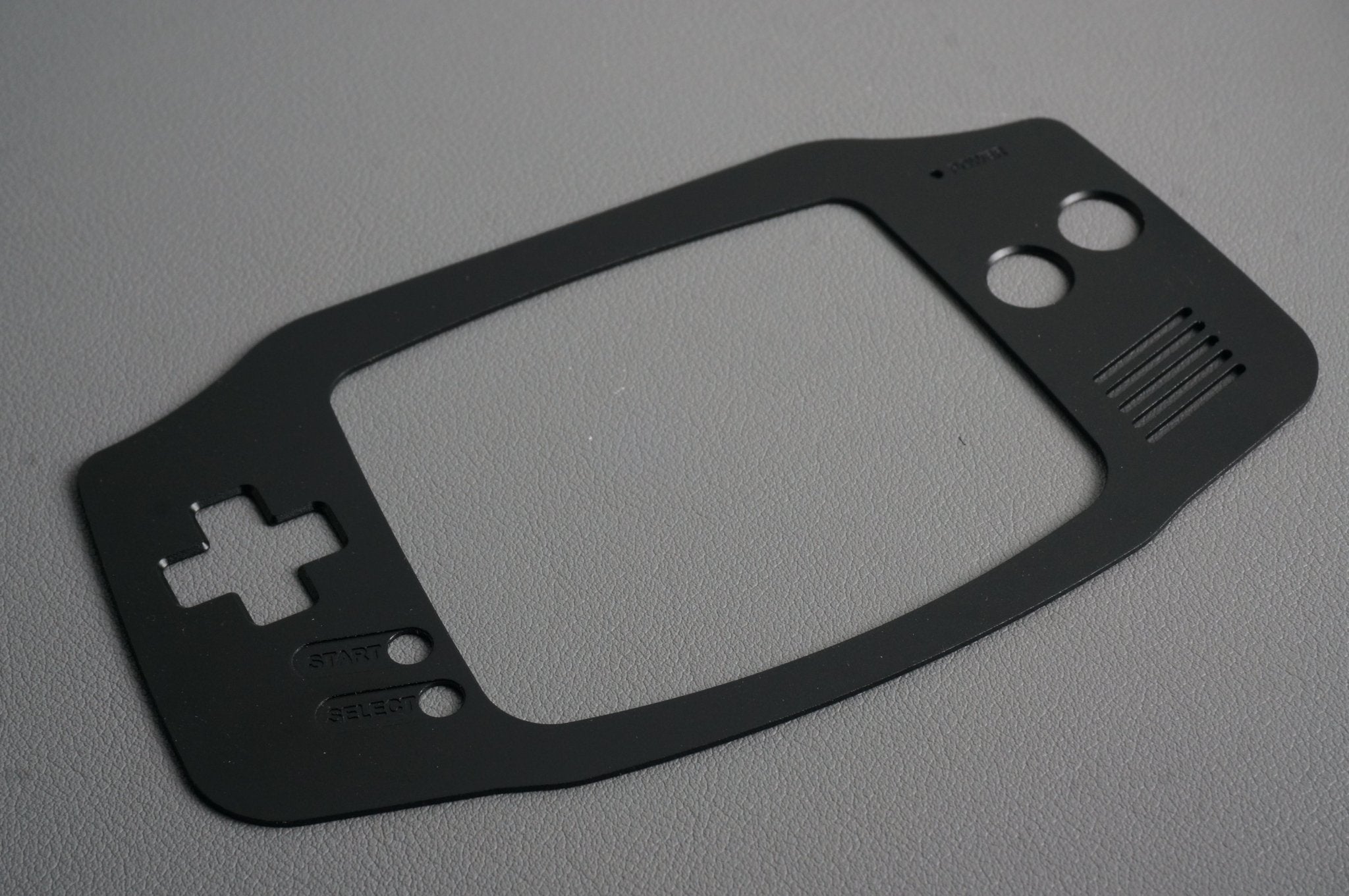 Game Boy Advance Hybrid Skeleton Glass/Metal Front Inlay (GBA) - Boxy Pixel