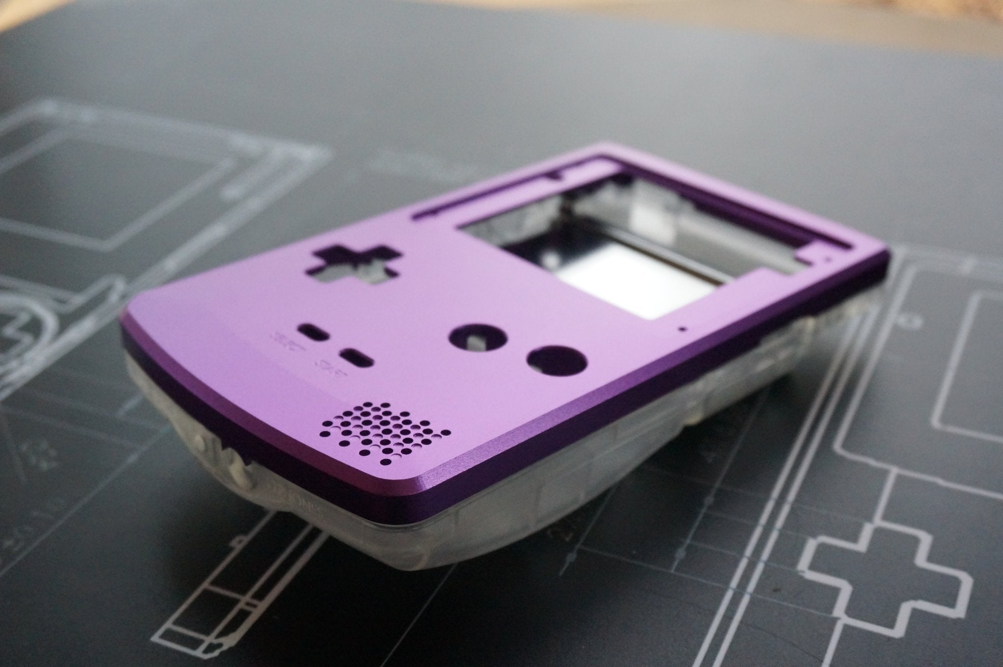 Game Boy Color Aluminum Front Plate - Front - Boxy Pixel