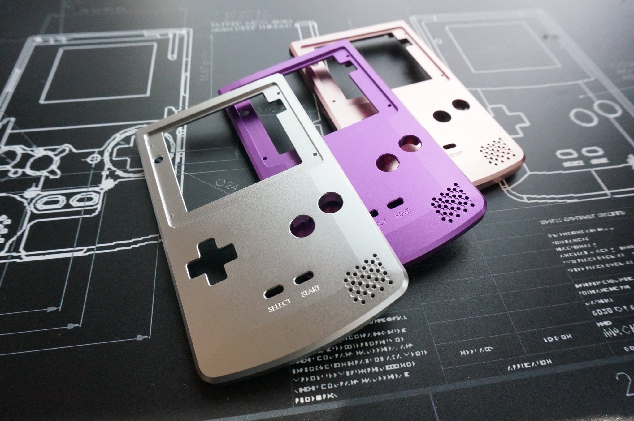 Game Boy Color Aluminum Front Plate - Front - Boxy Pixel