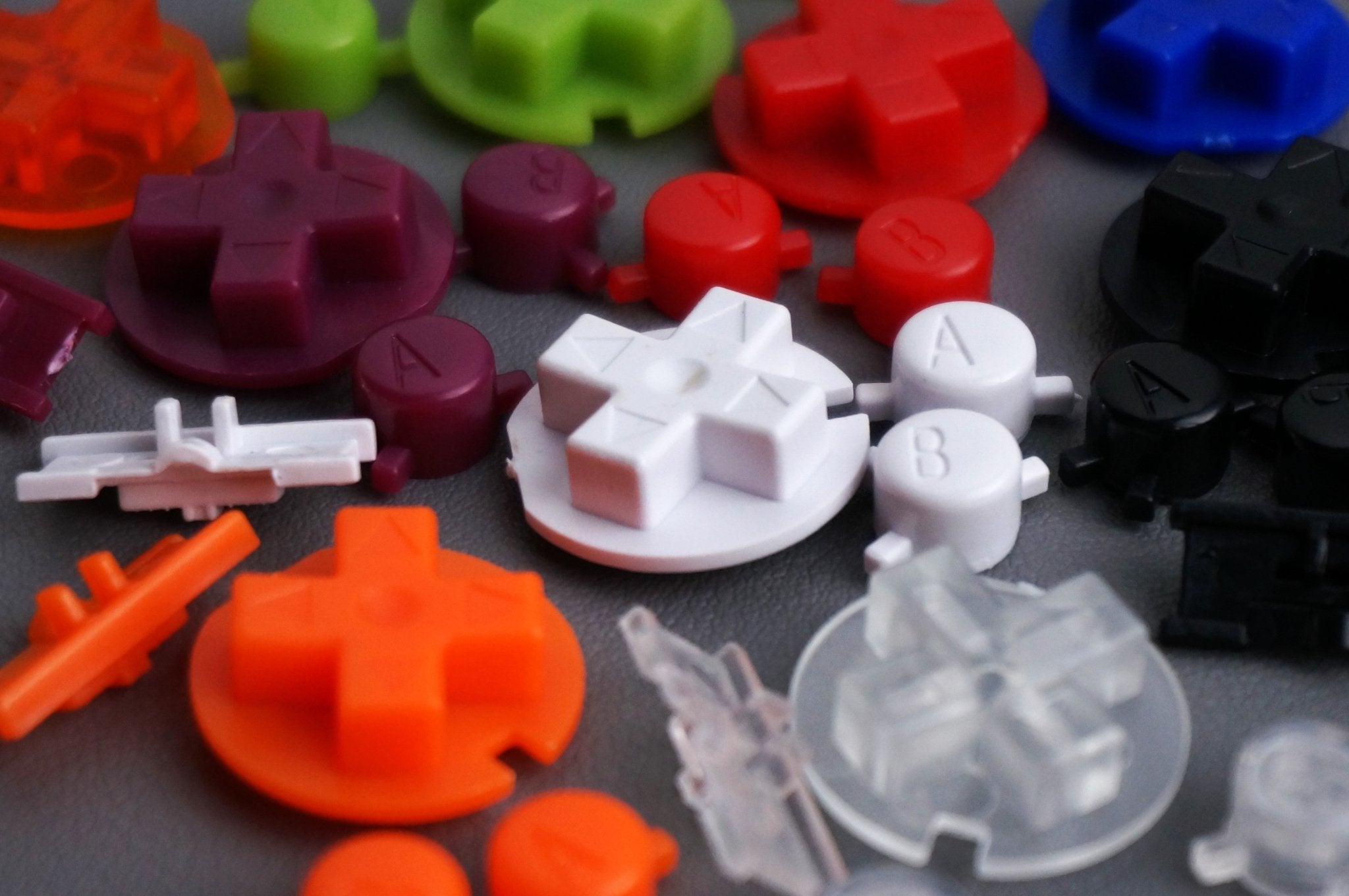 Game Boy Color (GBC) Plastic Replacement Buttons - Boxy Pixel