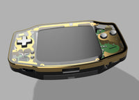 Metal Game Boy Advance Hybrid Skeleton CNC Base Kit + Screen - Boxy Pixel
