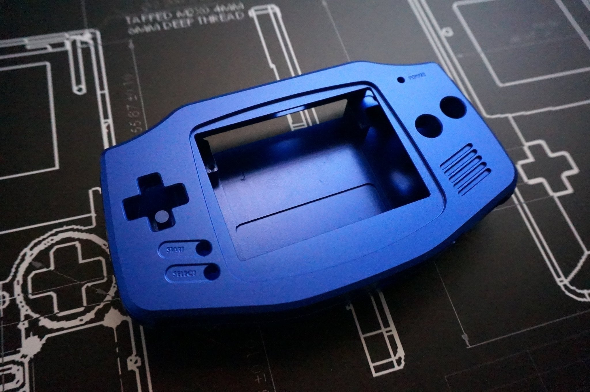 Game Boy Advance CNC Machined Metal Shell - Boxy Pixel
