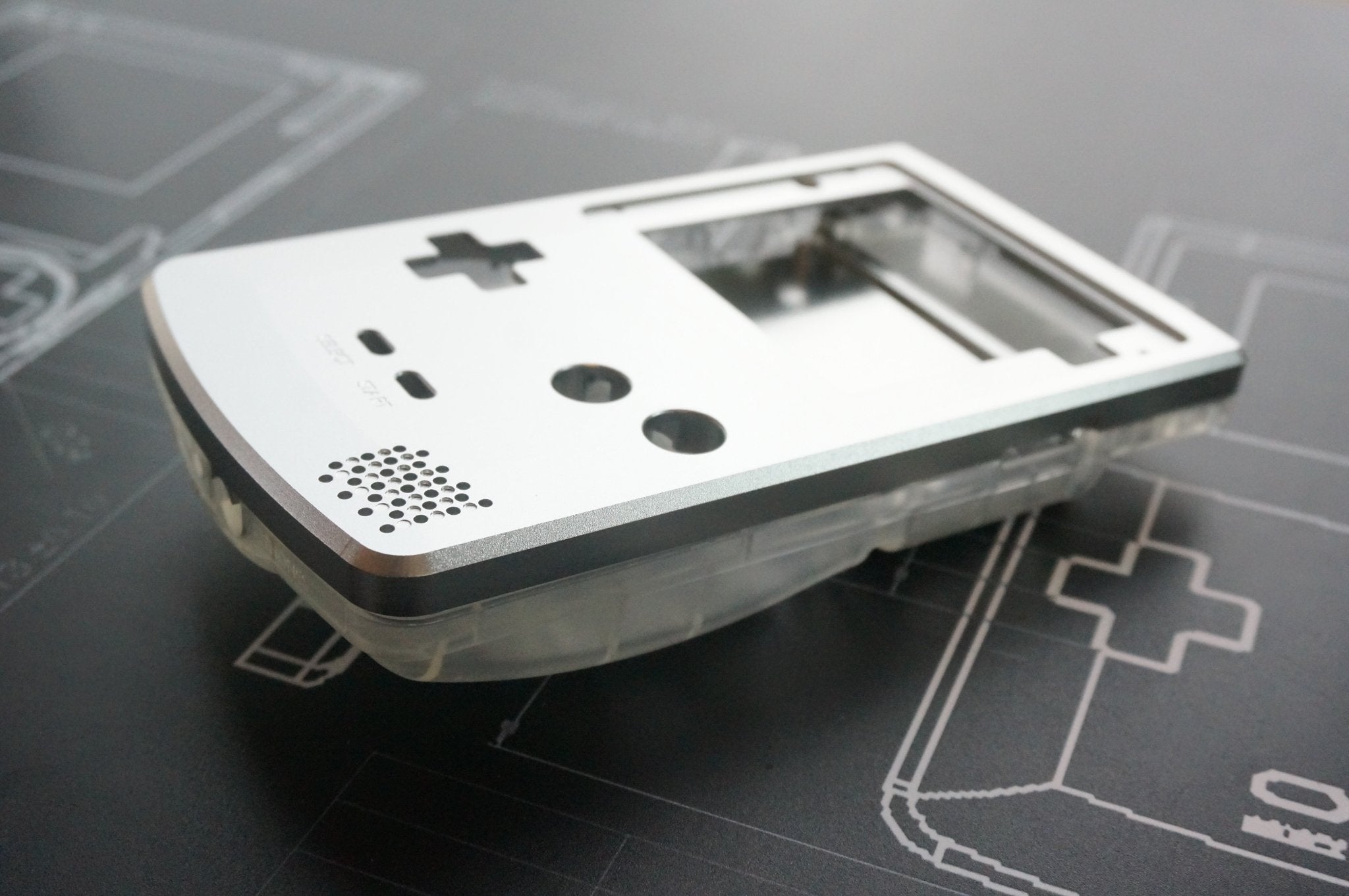Game Boy Color Aluminum Front Plate - Front - Boxy Pixel
