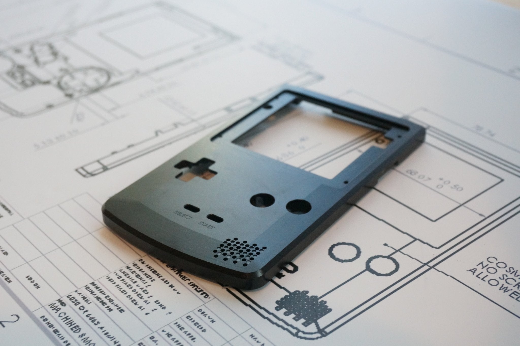 Game Boy Color Aluminum Front Plate - Front - Boxy Pixel