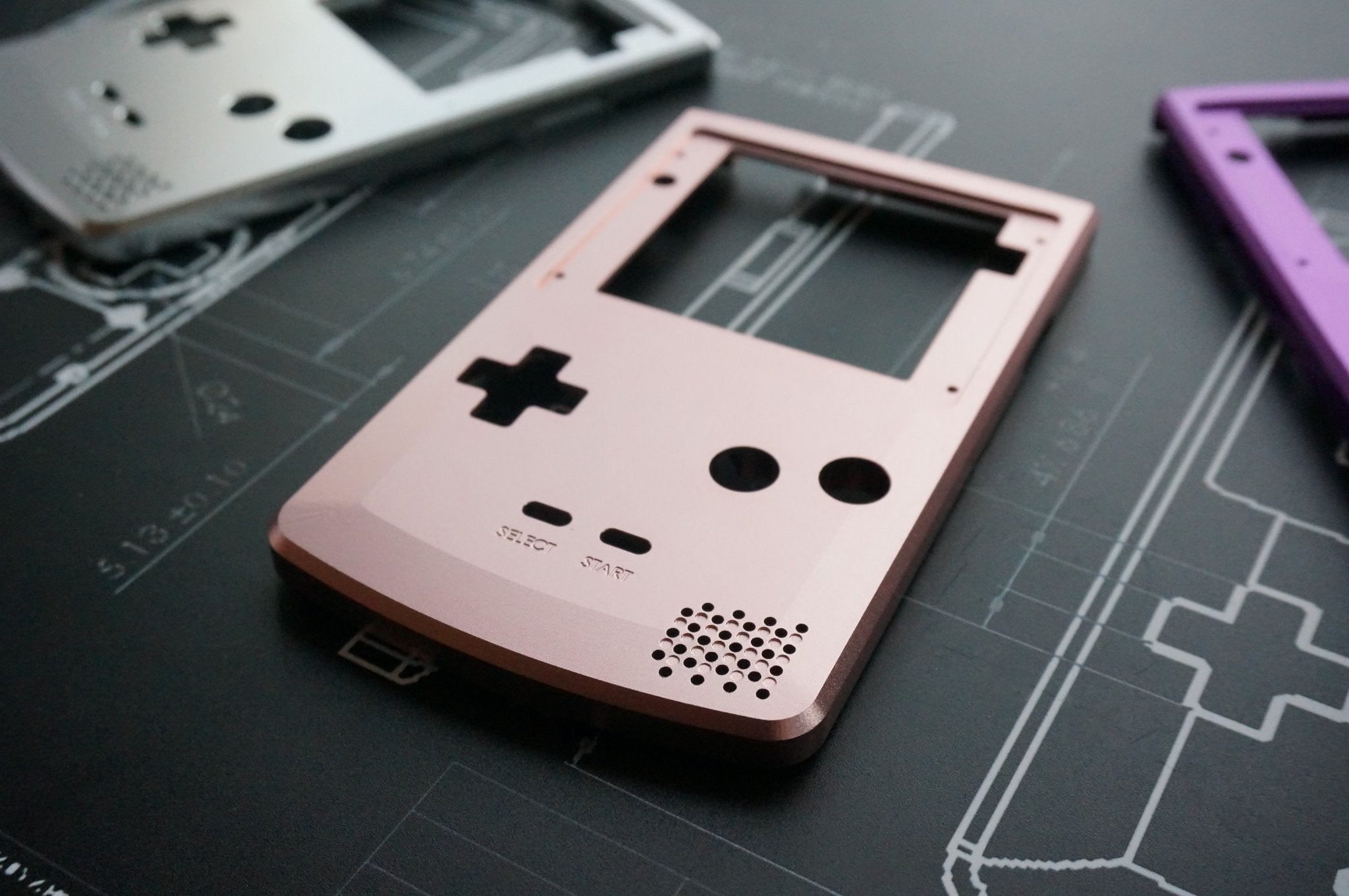Game Boy Color Aluminum Front Plate - Front - Boxy Pixel
