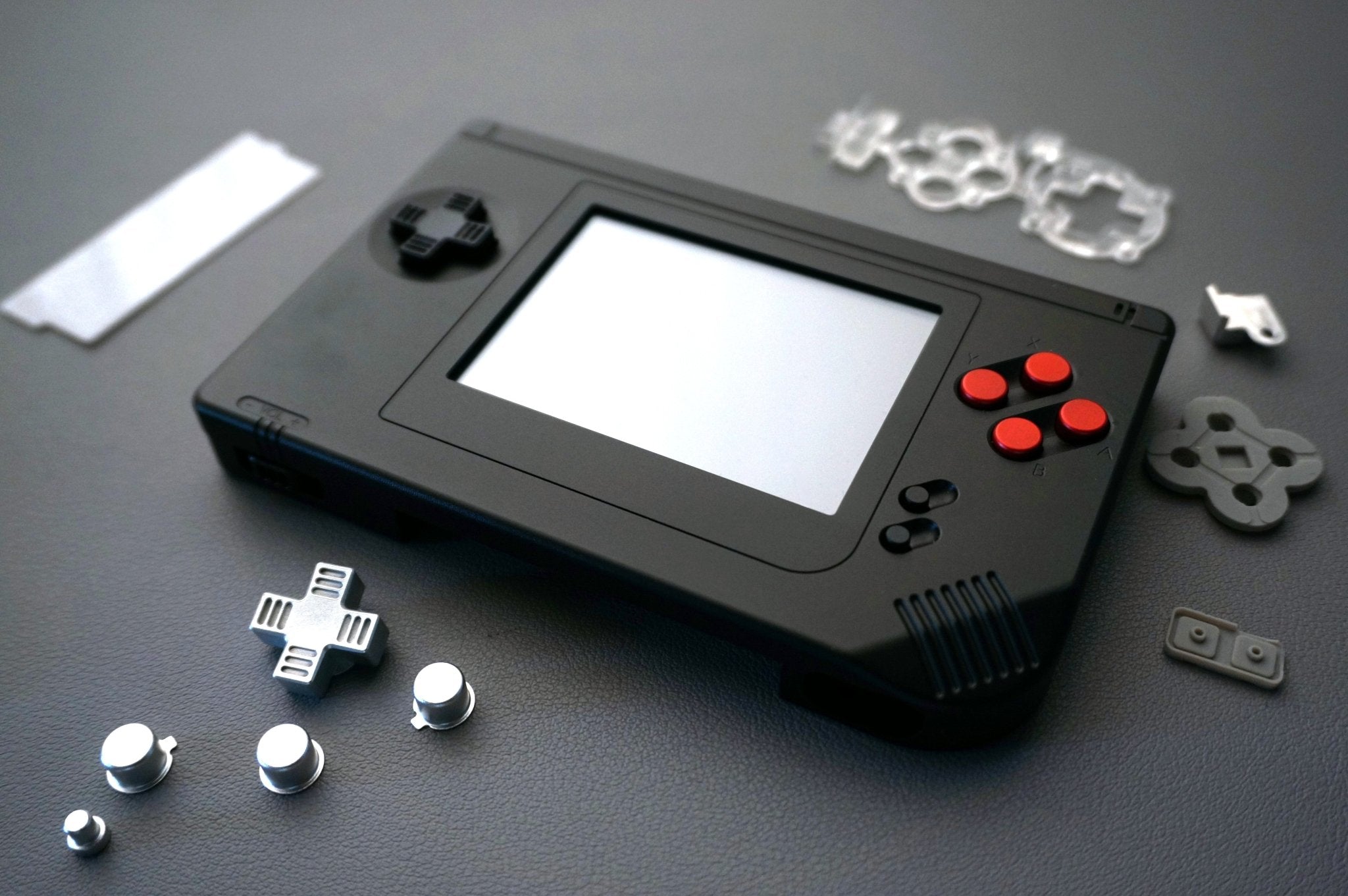 Metal DS Lite Macro DMG style Full Kit - Boxy Pixel