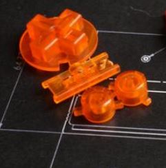 gameboy color buttons orange plastic