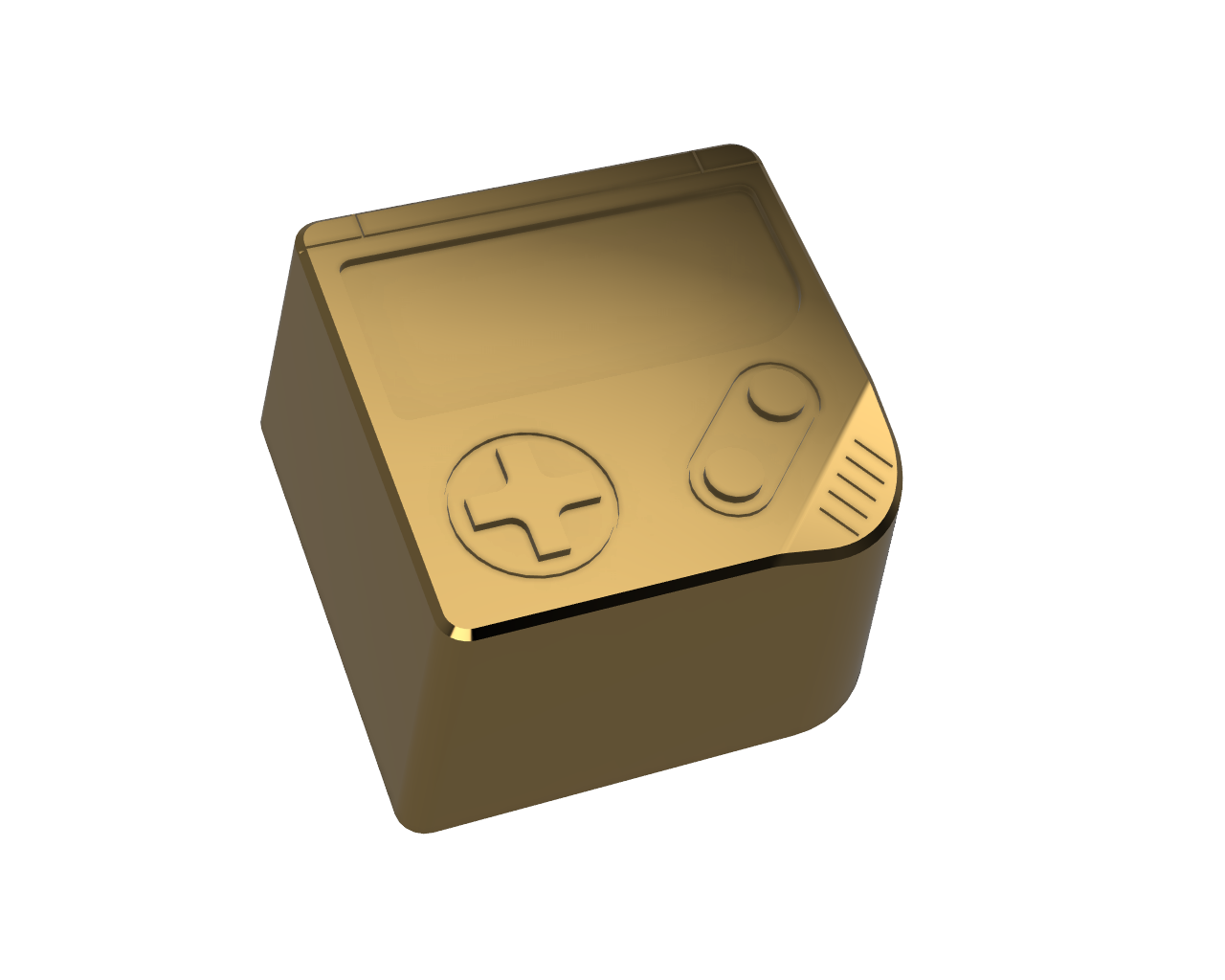 CNC-gefräste Metall-Tastenkappe – DMG Game Boy