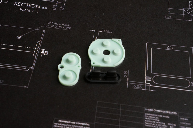 Gameboy Color Replacement Silicone Buttons - Boxy Pixel