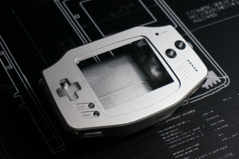 clear gba shell boxy pixel aluminum shell