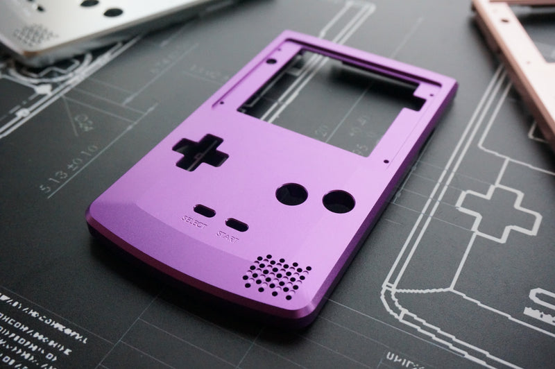 custom gameboy color shell purple gameboy color