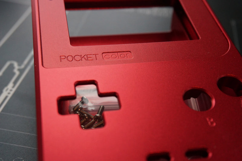 gameboy pocket aluminum shell red 