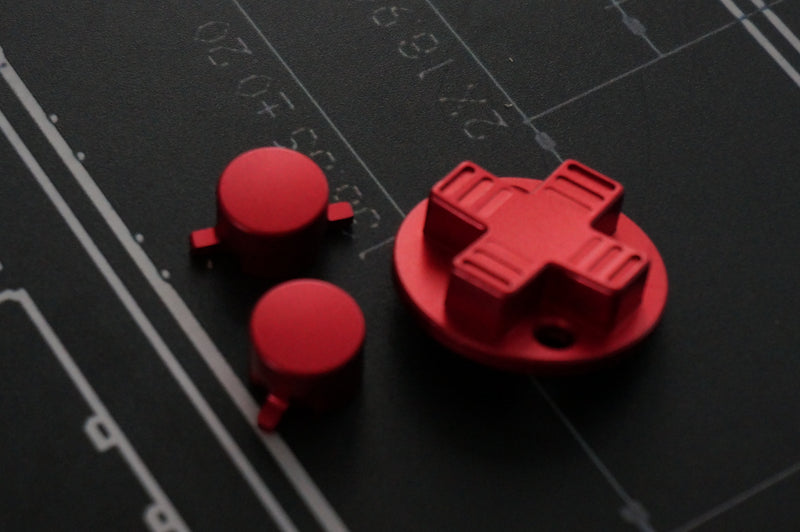 Game Boy DMG CNC Machined Buttons and Directional Keypad